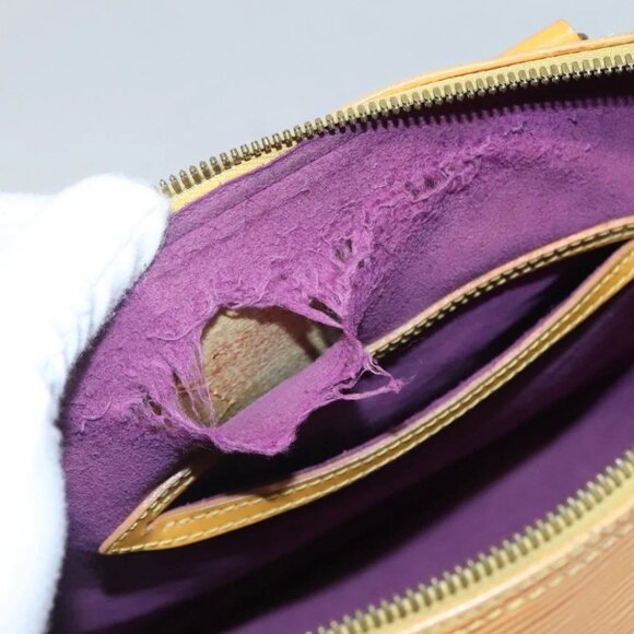 LOUIS VUITTON Epi Alma Hand Bag Yellow M52149 LV Auth 116021 - Picture 6 of 16